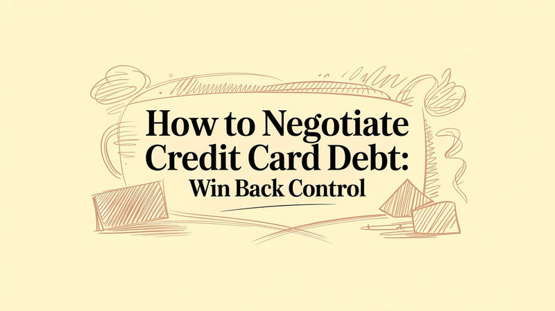 How to negotiate credit card debt: win back control
